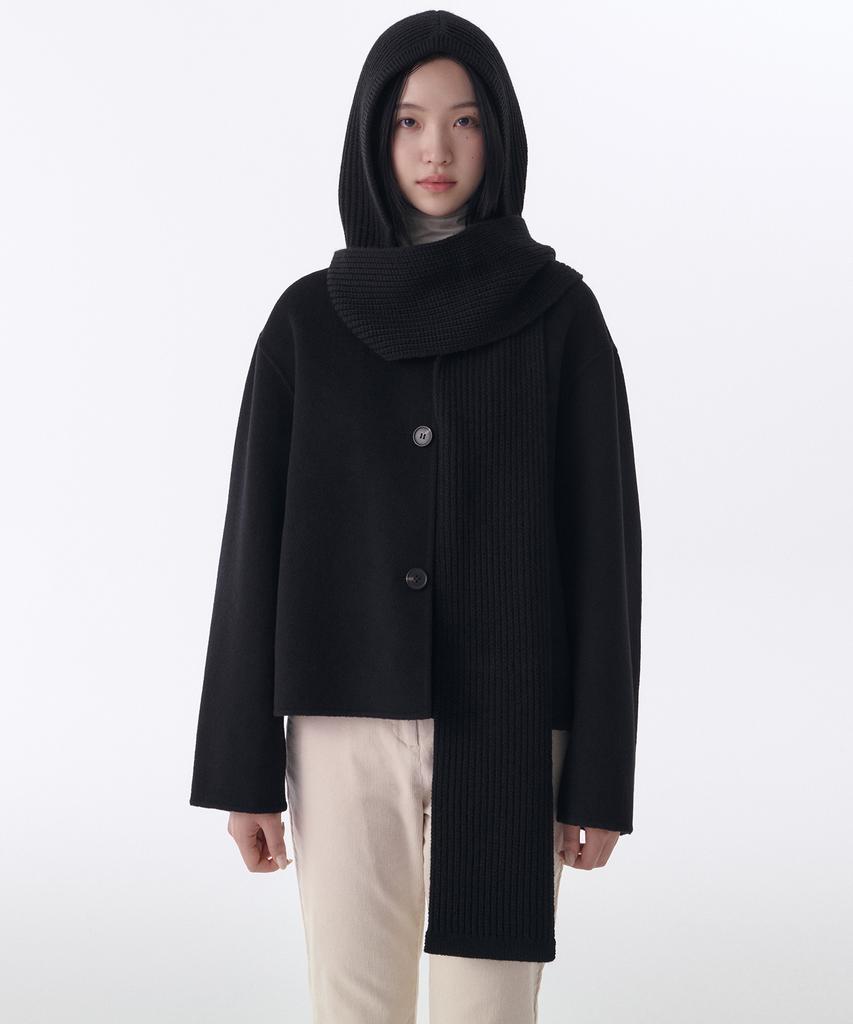 MUSINSA STANDARD WOMAN Women'S Scarf Balaclava [Black]