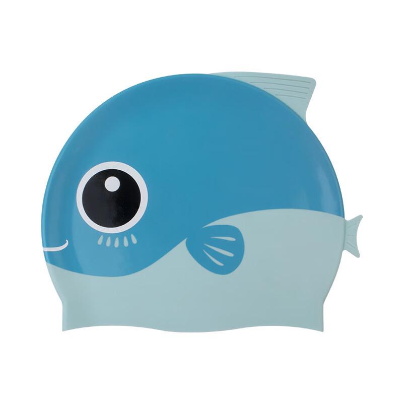 KND Kids' Cartoon Fish Silicone Swim Cap
