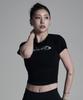 Eosendeo (Reflective) Ascending Logo Crop Short Sleeve [Black]