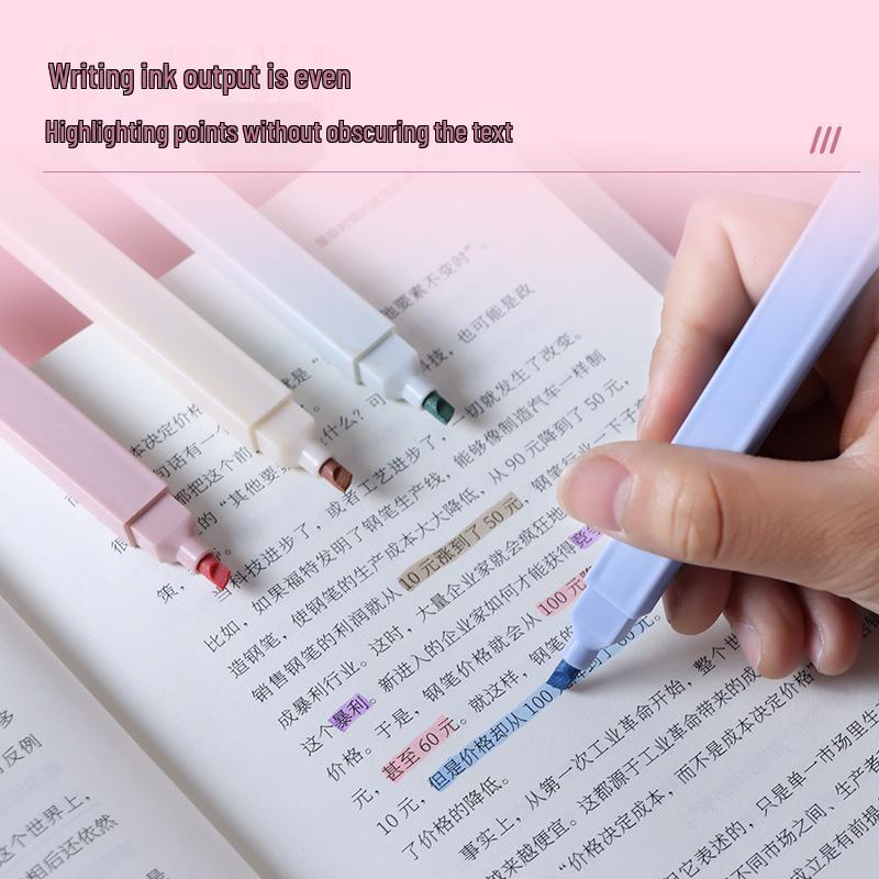 Morandi Retro Highlighter & Macaron Color Marker Set