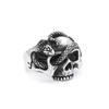 Vintage Gothic 316L Stainless Steel Skull Rings For Men Women Punk Hip Hop Motorcycle Band Jewelry Halloween Gifts