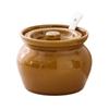 Ceramic Double Boiler Stew Pots with Spoons