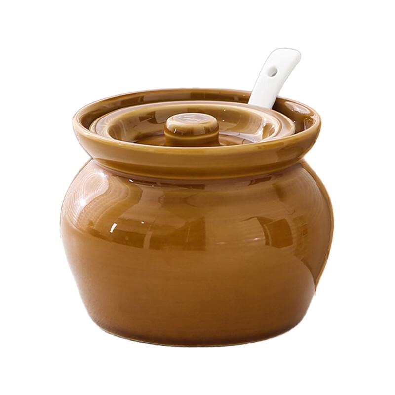 Ceramic Double Boiler Stew Pots with Spoons
