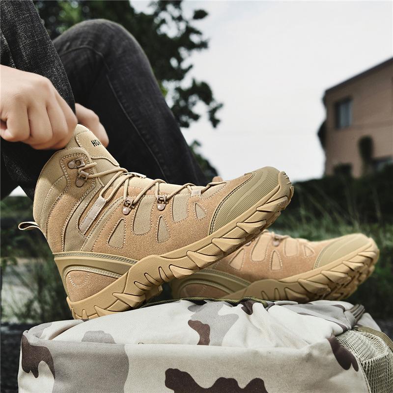 Outdoor Ultra-light Sand-proof Shoes Sports Breathable Boots Mountaineering Shoes Military Fans Hiking Tactical Boots Desert Boots
