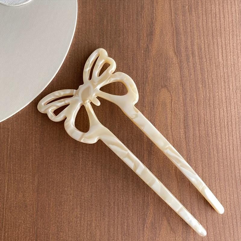 Leopard Hair Fork Head Plate - Elegant Retro Hairpin for Back Head, Simple Chic Hair Accessory for Women, Hair Styling Tool with Secure Grip