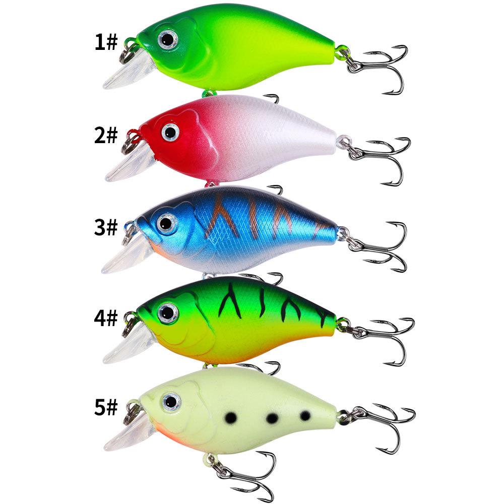 6CM 6.9G Topwater Rocker Lure for Freshwater Realistic Artificial Bait Suitable for Military Fish Red-Eye Bass & Sharpnose Fish