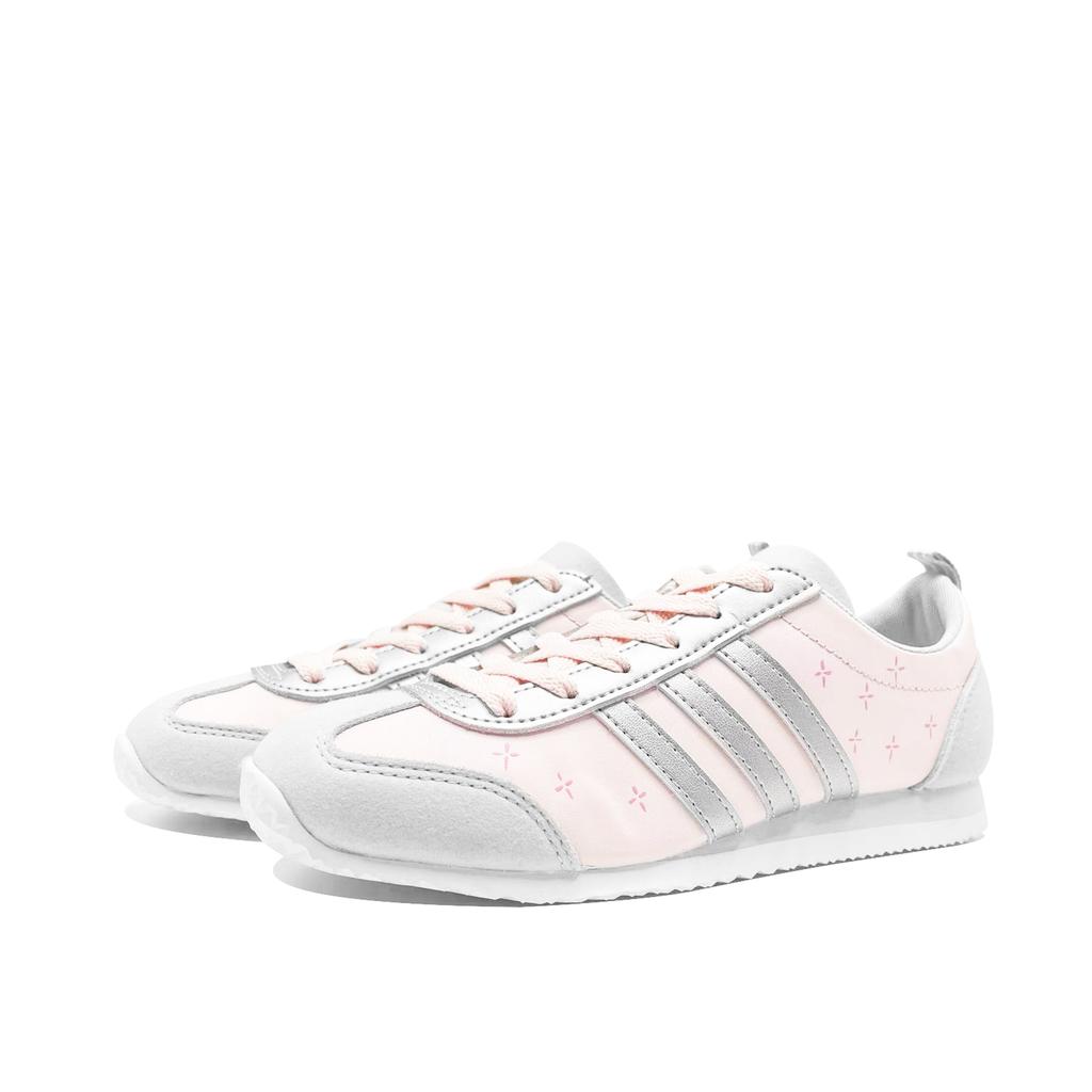 Adidas VS JOG 2.0 Cherry Blossom Silver Blade Coverage Slip Resistant Abrasion Resistant German Army Trainers Unisex JR4653(Team847-)