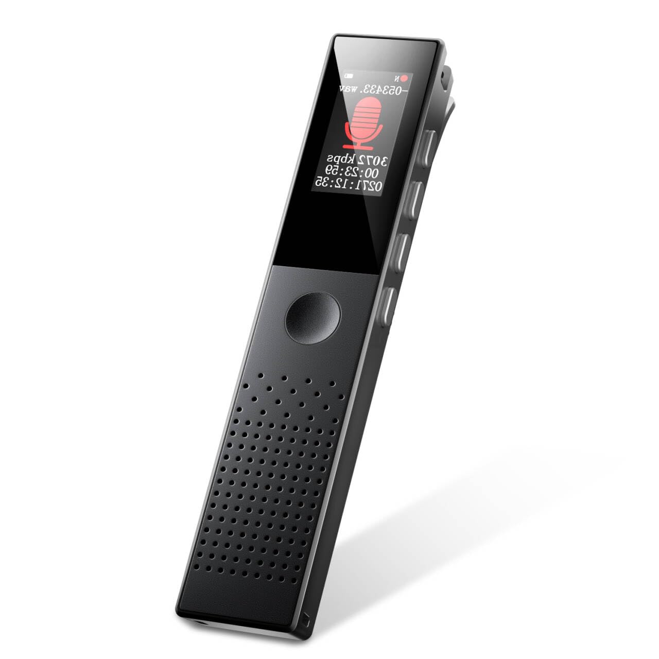 

Mini Voice Recorder with 64GB Internal Compact Long Recording Bluetooth ENC Noise Timer Variable Speed AB Repeat Security Music MP3 Japanese