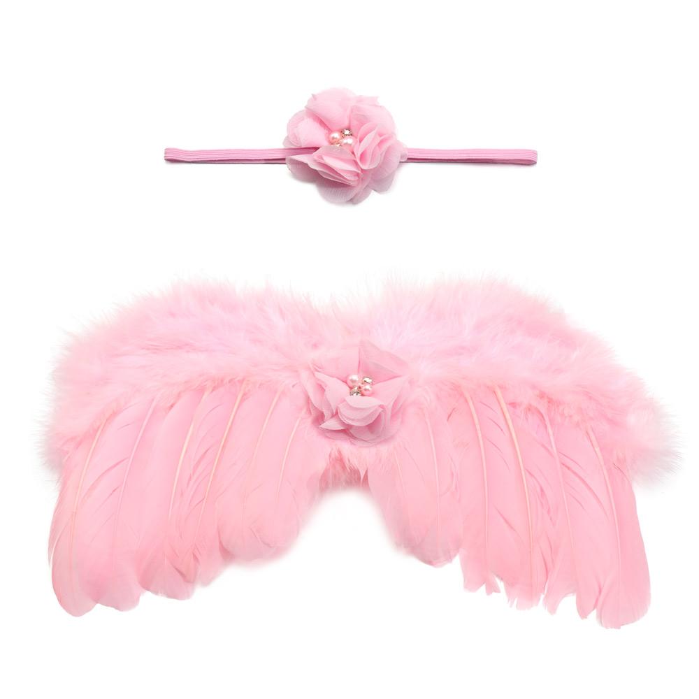 New Kids Dress Girls Headwear Baby Clothing Angel Wing Baby Photo Props Costumes For Infants Newborn Photography Accessories