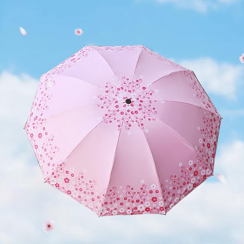 Love Flower Oversized 10-Rib UV Protection Umbrella - 2 Pack