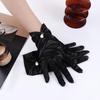 Satin Performance Five Finger Full Finger Gloves Pearl Women Wedding Gloves Korean Driving Mittens