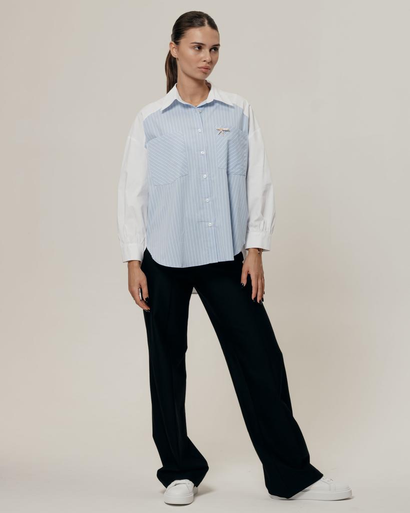 Dámská košile Modalinda 7127 36 bílá a modrá