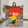P-Pumuckl Super Teplá deka Dětská plyšová přehozová deka Grafická deka na pohovku/křeslo Flanelová přehozová deka na postel Potah na pohovku/postel