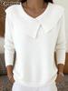 New Fashion Korean Retro Cute Temperament Slimming Crewneck Knit Sweater Casual Lazy Style