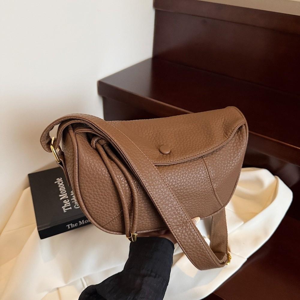 PU Soft Leather Shoulder Bag Casual Small Size Everyday Bag Commuting Style