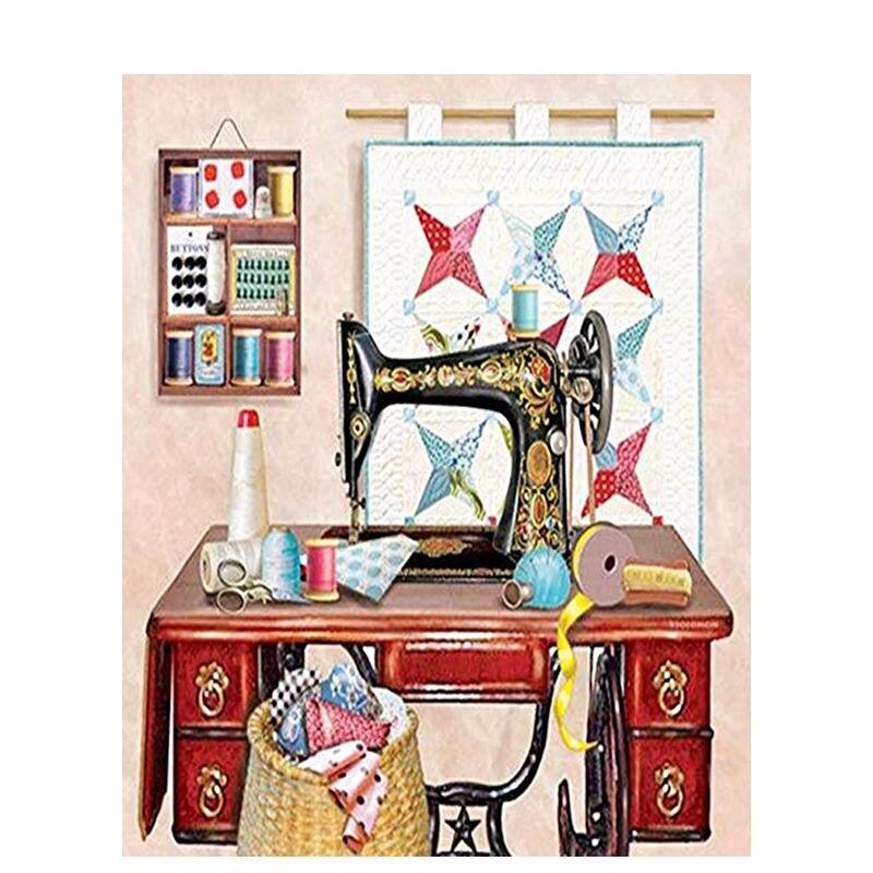 5D Diy Diamond Painting Coffee Dessert Full Round Diamond Art Embroidery Mosaic Still Life Home Decoration 40x50cm