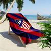 Atletico Madrid Logo Print Beach Towel, Large Soft Quick Dry Towel for Beach Camping Swimming
