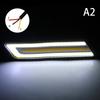 1 Pair Flexible Waterproof Daytime Running Light Reversing Light LED Car DRL COB Turn Signal Lamps