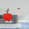 Ceramic Figurine Fruit Sculpture And Girl Resin Statue Miniature Artwork for Home Cafe Study Room