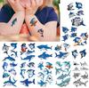 Party Propz Baby Shark Theme Temporary Tattoos For Kids - - 10 Tattoos Stickers - For Baby Shark Party Supplies/Baby Shark Theme Happy Birthday Deco