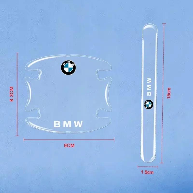 -8PCS Anti Scratch Stickers Car Door Handle Cup Protector Film For BMW E46 E52 E53 E60 E90 E91 E92 E93 F30 M3 M5 M6 X1 X3 X5 X6