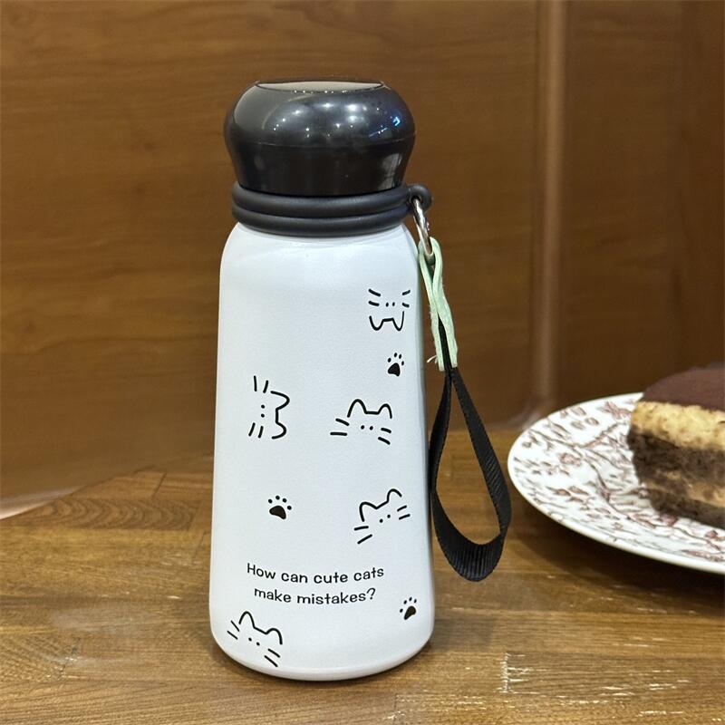 400ML Panda Stainless Steel Smart Thermos Mug LED Temperature Display Coffee Cup Keep Cold Heat Thermal Mug Travel Vacuum Flask