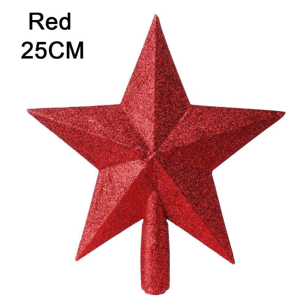 Hot DIY New Year Xmas Ornament Home Decor Large Glitter Star Christmas Tree Decoration