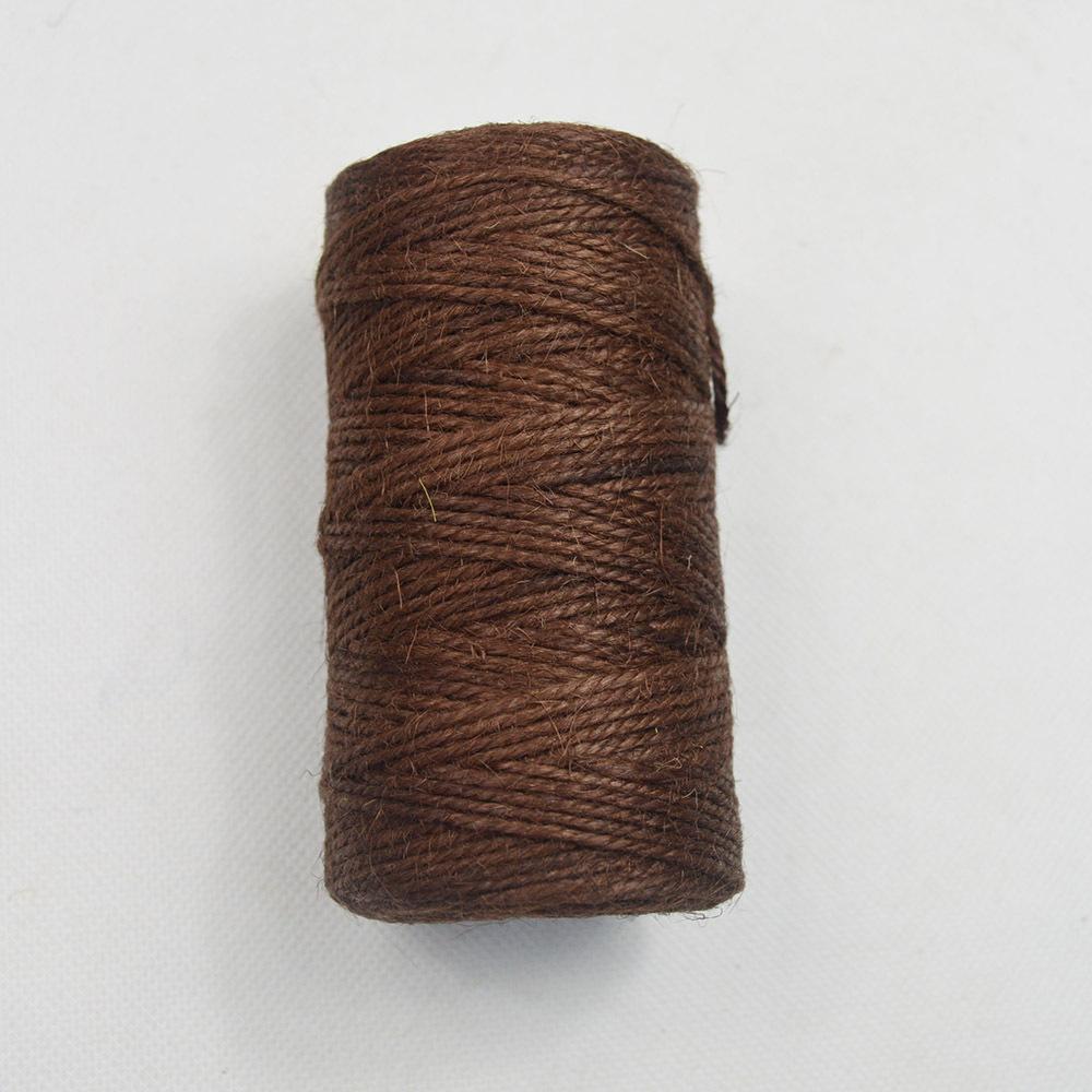 

2 мм цветная пеньковая веревка 100 м цилиндрическая пеньковая нить веревка детский сад ручная работа поделки ручная работа тканый материал Brown * 2mm * 100m