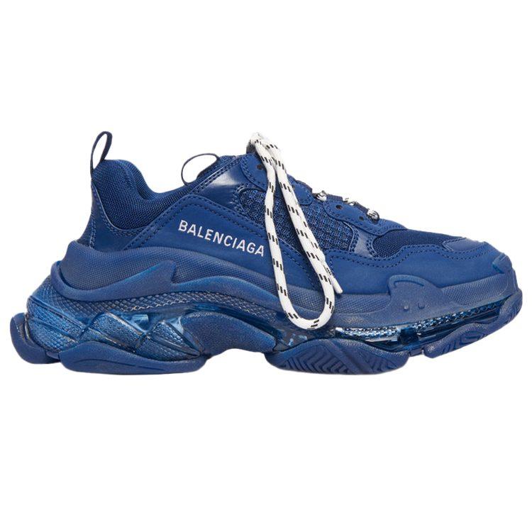 Balenciaga Triple S Clear Sole Navy Women's 544351W2CE14107