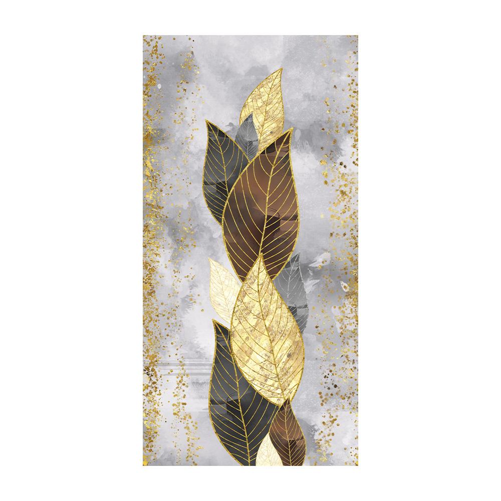

Нордическая Современная Картина на Холсте Настенное Искусство Золотой Лист Пейзаж Постер и Печать для Домашнего Декора Дизайн Гостиной 20x40cm