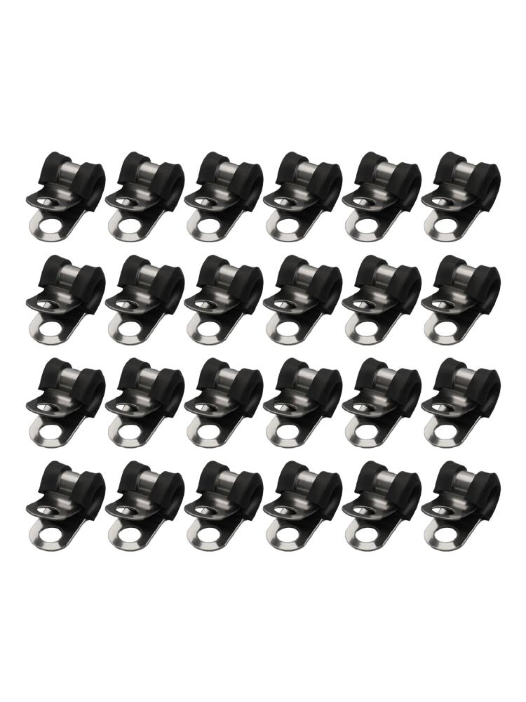 Brake Pipe Tube Clips Lines Tools Set Rubber Lined P Clips