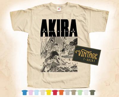 Black Print AKIRA Vol 3 T SHIRT TEE Vintage Poster Natural 12 Colors