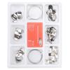 100pcs Steel Dental Sectional Contoured Matrices with 2 Rings Dental Supplies Accessory