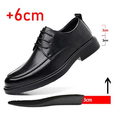 Mode männer der inneren höhe zunehmende formale schuhe aus echtem leder mode kleid schuhe herren business hochzeit einfarbig lace-up schuhe