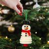 Snowman Ornament Kit Handmade Button Snowman Craft Kit Christmas Tree Ornament For Parties Windowsills Garden Lawn Porch Outdoor