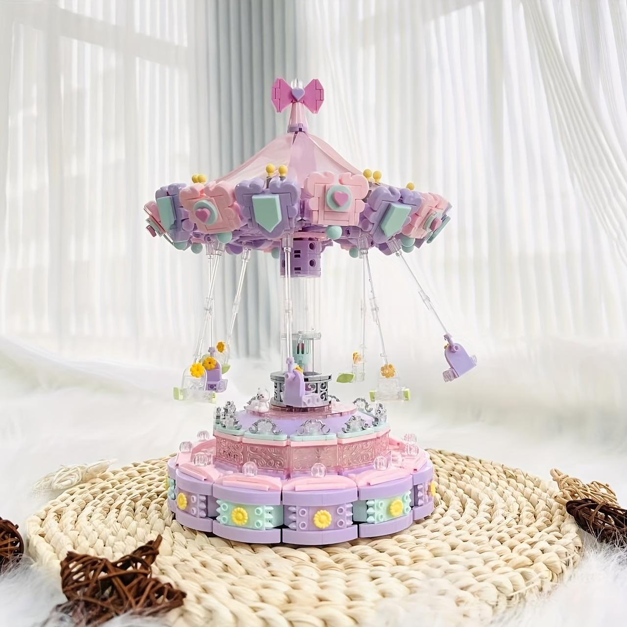 

Dreamy Flying Chair Building Block Model, Amusement Park Theme, Exquisite Desktop Decoration, Perfect Gift For Family Or Female Friends, The Top S