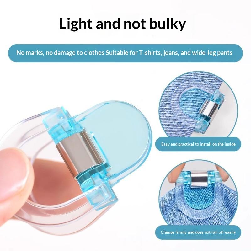 4/8/12 Pièces Pince Invisible pour Raccourcir le Pantalon, Pince Antidérapante pour Bord de Pantalon, Utilisée Pour Fixation Anti-traînée de Bas de Pantalon, Pince Support de Page Multifonction