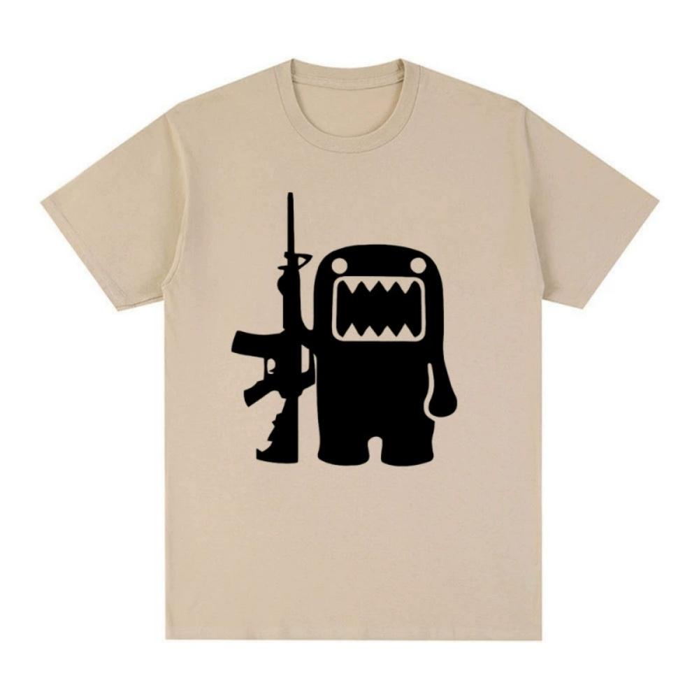 Epic Face Domo Kun Fun Meme Summer Mens and Womens Casual Loose Short sleeved Tshirt