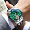 Men's Watches Flywheel Moon Phase Wristwatch Men Waterproof Moon Phase Automatic Mechanical Watch for Men Uhren Montre