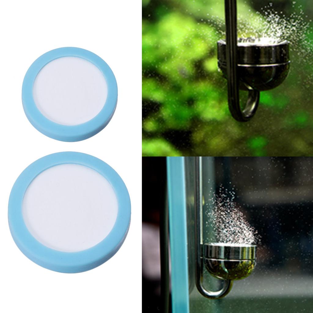 Premium Stainless Steel Ceramic Co2 Diffuser 31Mm Ultra-Thin Refinement Disc for Efficient Aquarium Carbon Dioxide Dissolution