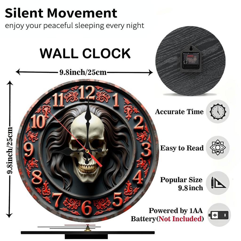 25x25cm Wood Wall Clock that is a Sudoku Puzzle with a Custom Solution