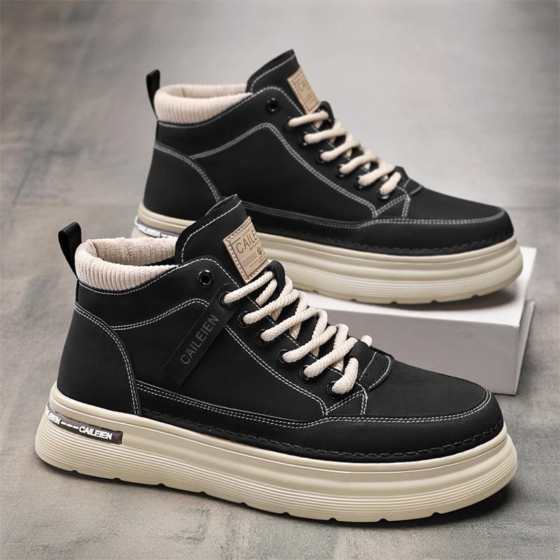 Autumn new men's boots retro shoes Martin boots platform sneakers casual board shoes
