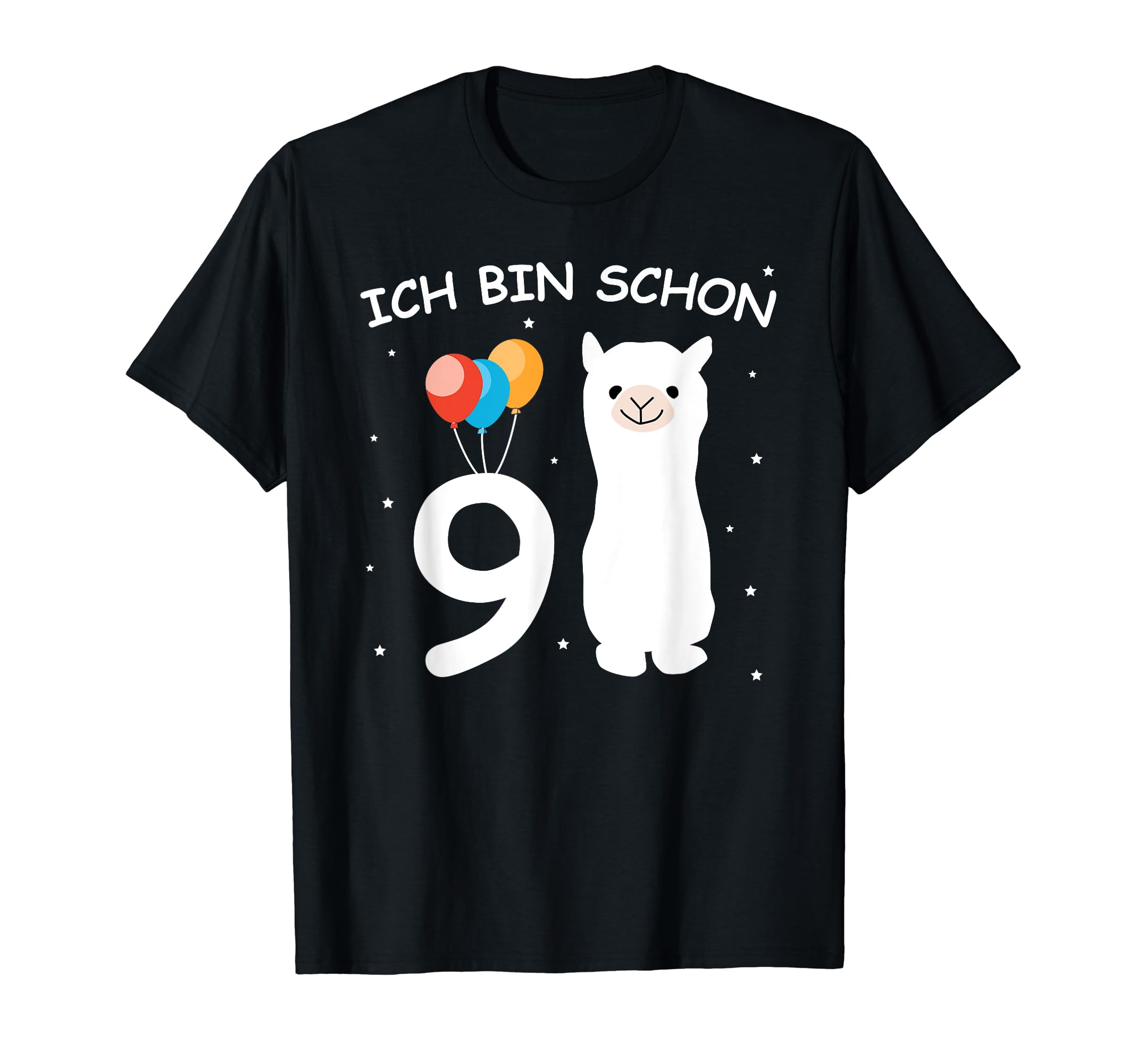 

9th Birthday Girl bin schon 9 Jahre Children s Ich Alpaka [German] T-shirt