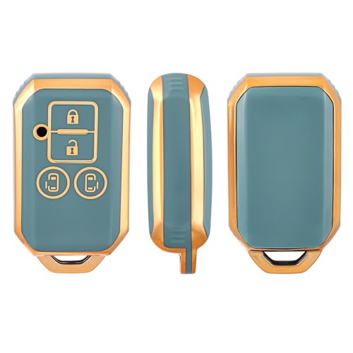[W DROGĘ] Etui na kluczyk Suzuki Kompatybilne z Suzuki/Suzuki New Spacia, Spacia Custom, Wagon R, Hustler, Jimny, Sierra, Solio, Swift 4-przyciskowy kluczyk samochodowy R