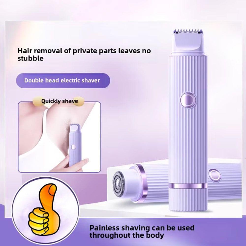 USB Bikini Trimmer Double Head Body Epilator New Wet & Dry Hair Trimmer