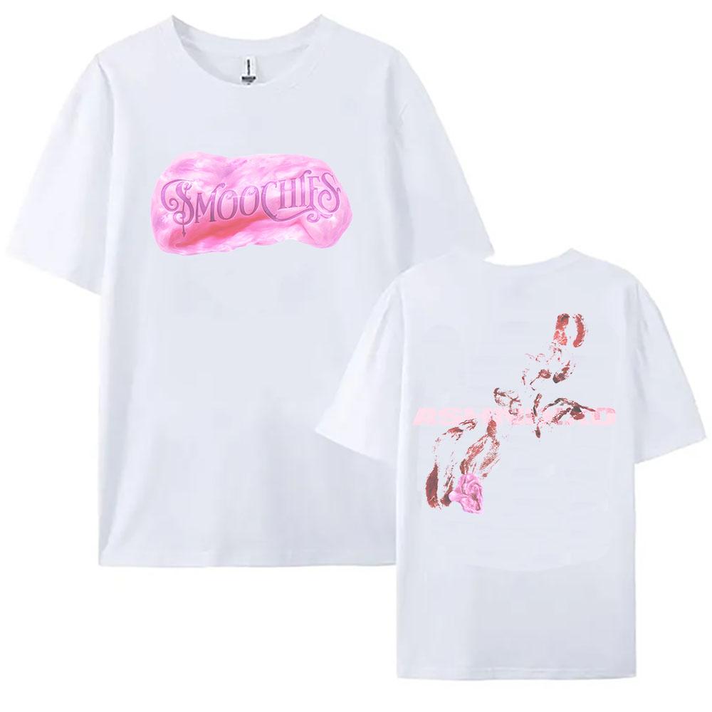 

SMOOCHIES BUBBLEGUM TEE Ashnikko Singer Printing Tshirts for Female Short Sleeve Fashion Loose T-shirt Streetwear Unisex Women XS
