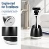 Aluminum Shaver Holder Black and Silver Shaving Razors Holder  Bathroom Washroom