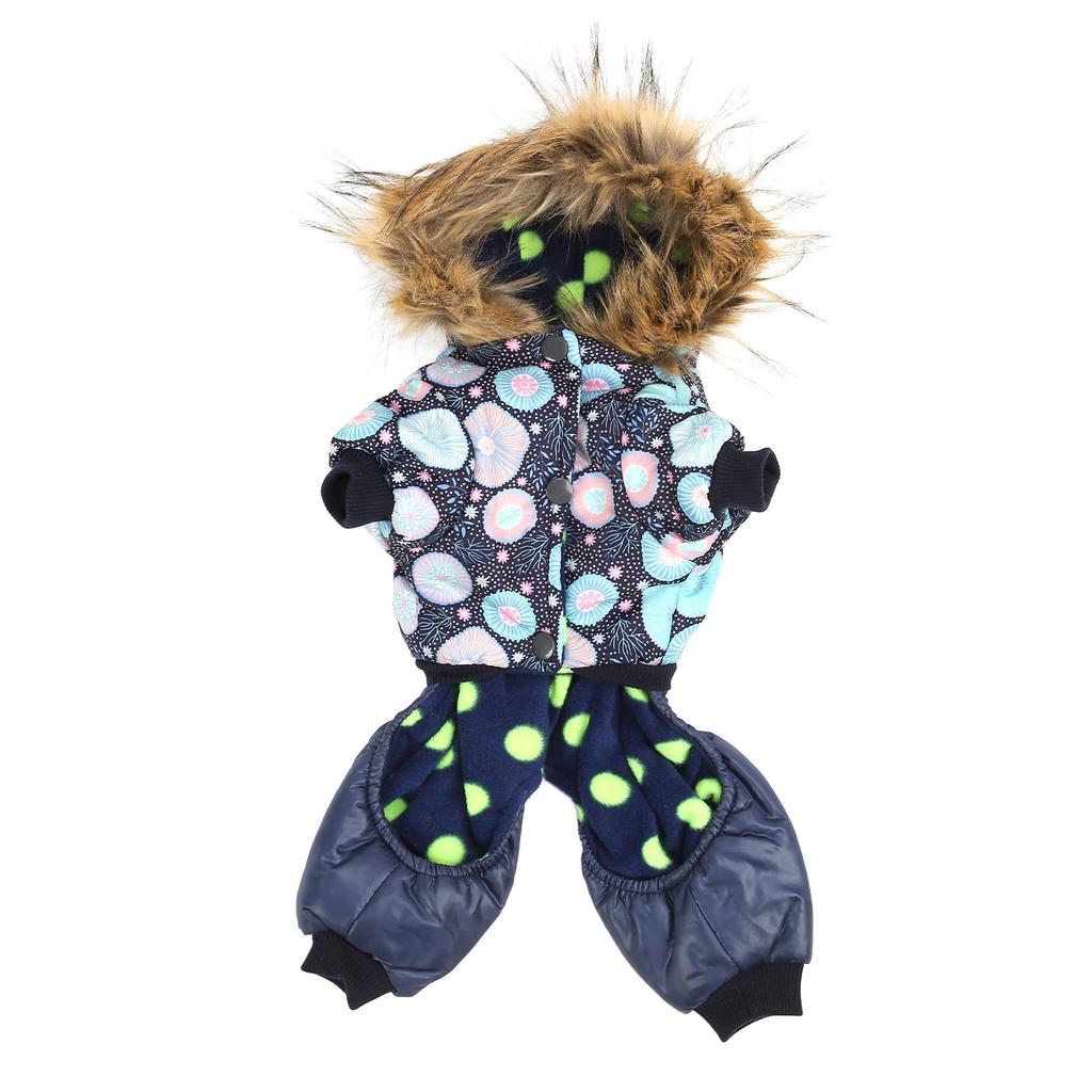 Dog Winter Coat Warm Hooded Thickened One Piece Pet Down Jacket for Small Medium Large Dogs