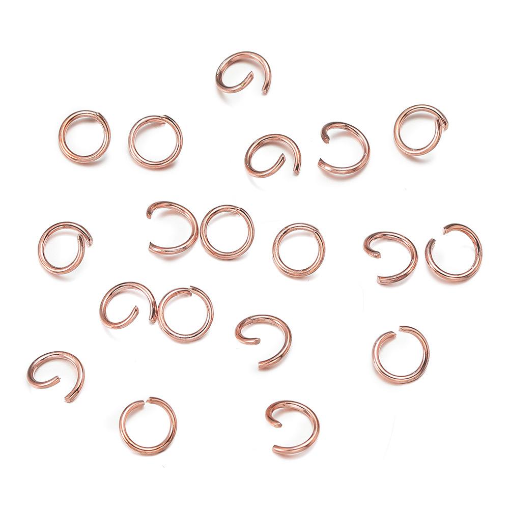200Pcs/Lot Iron Open Jump Ring Connectors 4/5/6/8/10mm Dia Round Split Rings For DIY Jewelry Making Findings
