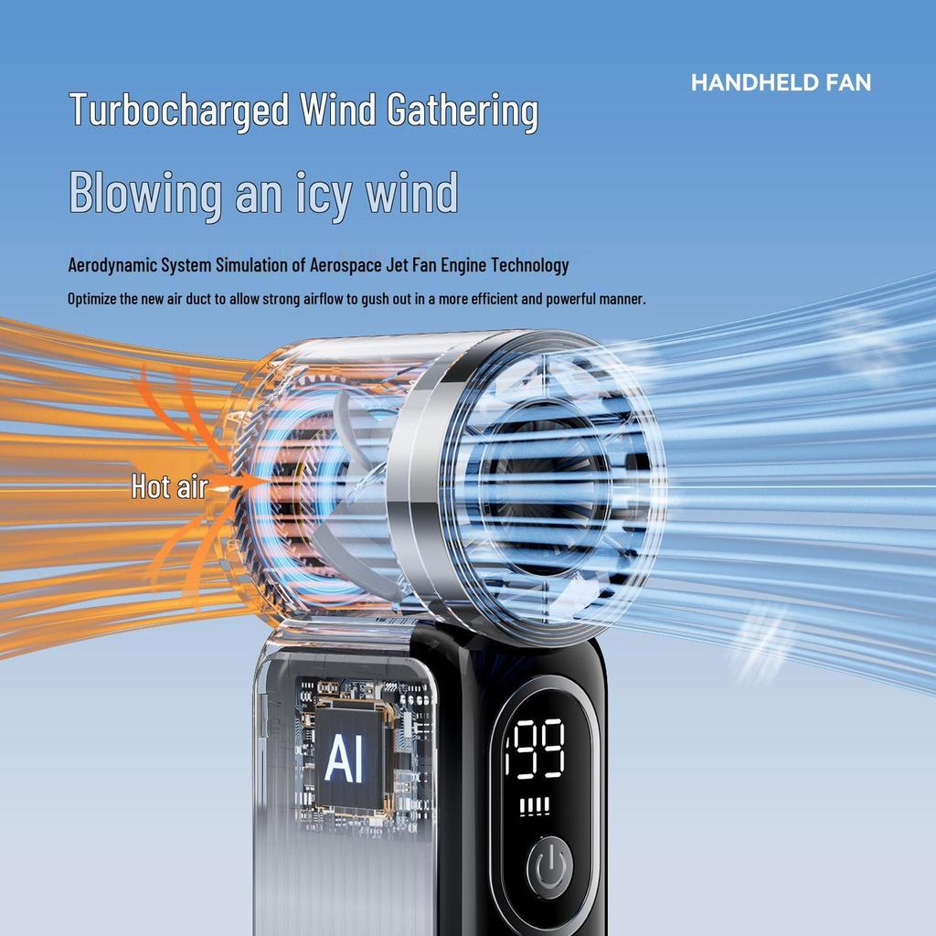 High-Speed Compact USB Mini Fan with Long-Lasting Battery